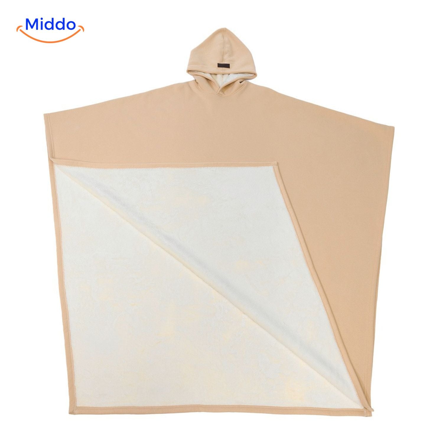 shadowhood cape lila pluche umkehrbare hoodie decke middo.nl