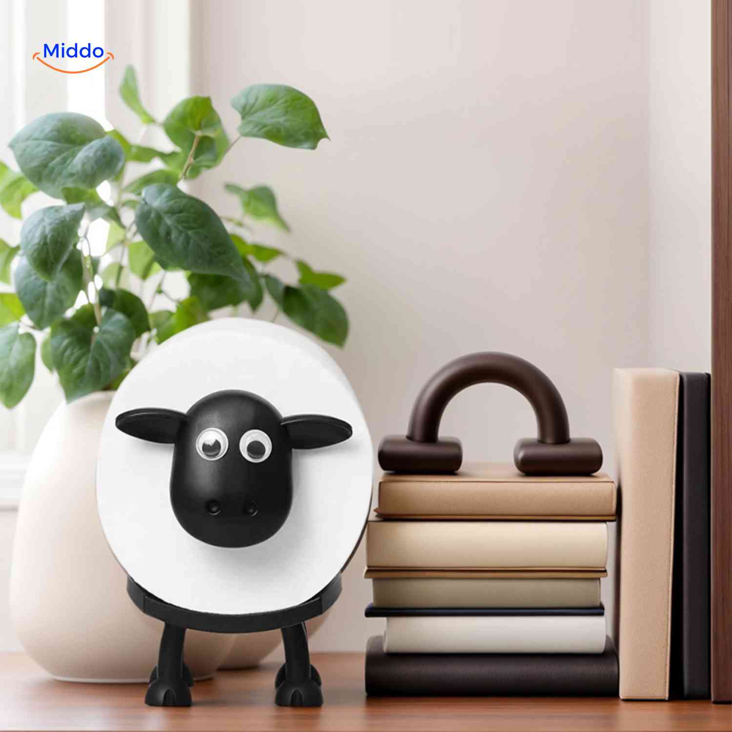 sheeproll Halter Büro oder Badezimmer Rollenhalter mit Schafdesign www.middo.nl