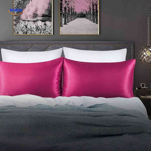 Silkora Kissenbezug Fuchsia Satin – Hochwertiger Kissenbezug für ein luxuriöses Schlafgefühl. Besuchen Sie www.middo.de für weitere Informationen!