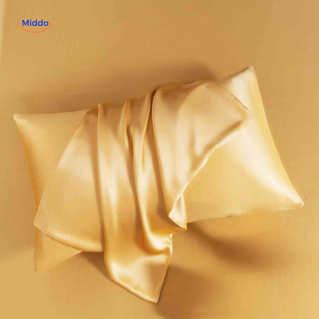 Silkora Kissenbezug Gold Satin, sanfter Haarschutz