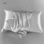 Silkora Kissenbezug in Grau-Blau aus Satin – Jetzt entdecken auf www.middo.de.