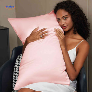 Silkora Kissenbezug in zartem Rosé aus Satin – Jetzt erhältlich auf www.middo.de!