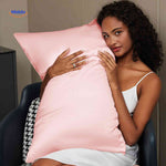 Silkora Kissenbezug in zartem Rosé aus Satin – Now available at www.middo.de!