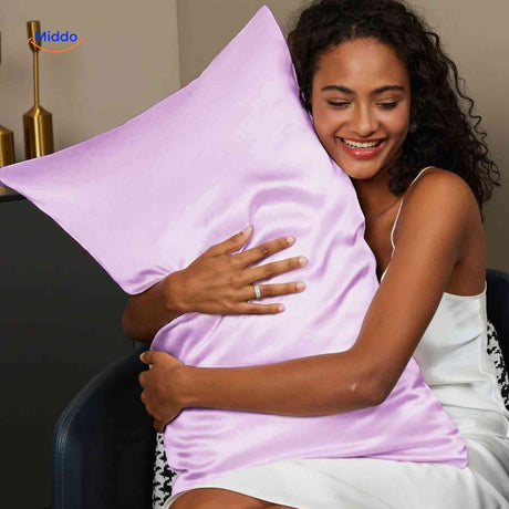Silkora Kissenbezug aus Satin in Lila