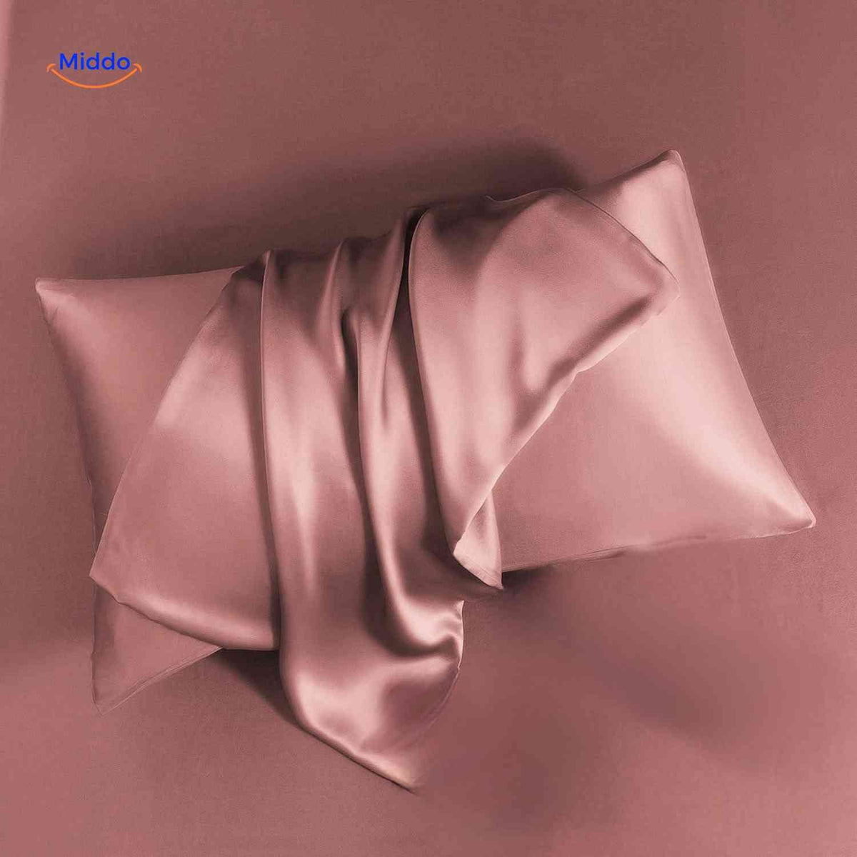 Silkora Kissenbezug in Rosa Satin – www.middo.de