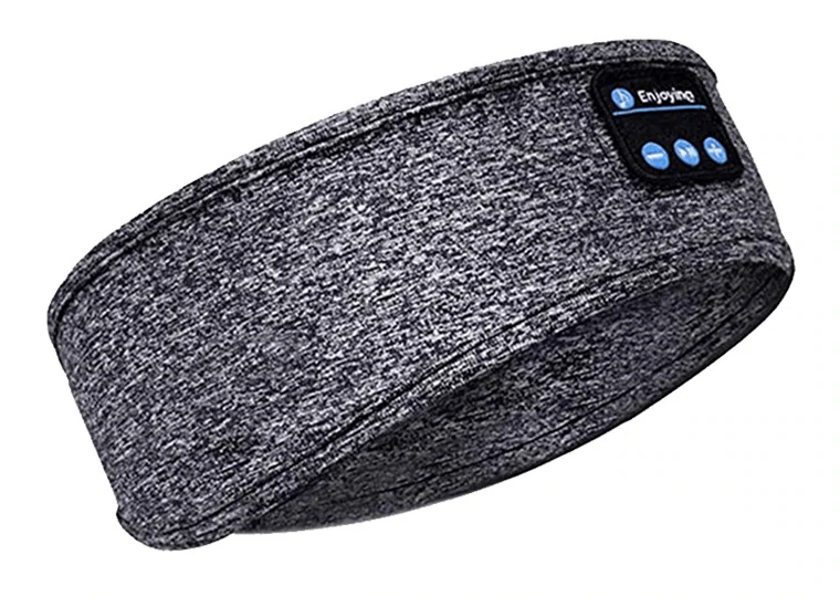 Sleepband grau mit Bluetooth-Steuerelementen und waschbarem Stoff