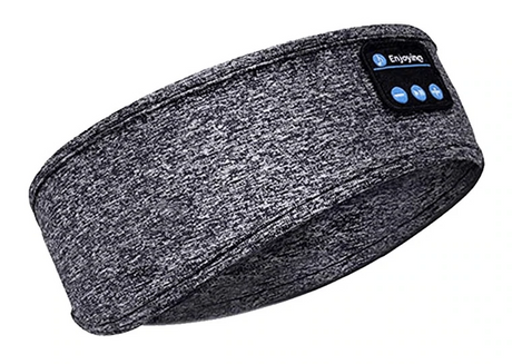 Sleepband grau mit Bluetooth-Steuerelementen und waschbarem Stoff
