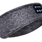Sleepband grau mit Bluetooth-Steuerelementen und waschbarem Stoff
