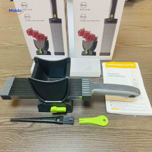 slicora Fleischschneideset komplette Set mit Griff, Bürste und Anleitung
