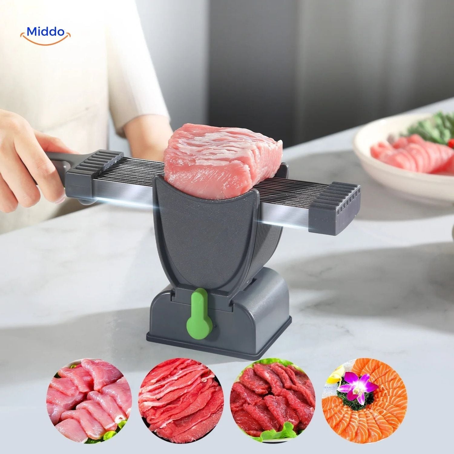 Slicora™ Fleischschneideset | Manuell, Dünne Scheiben & Multifunktional