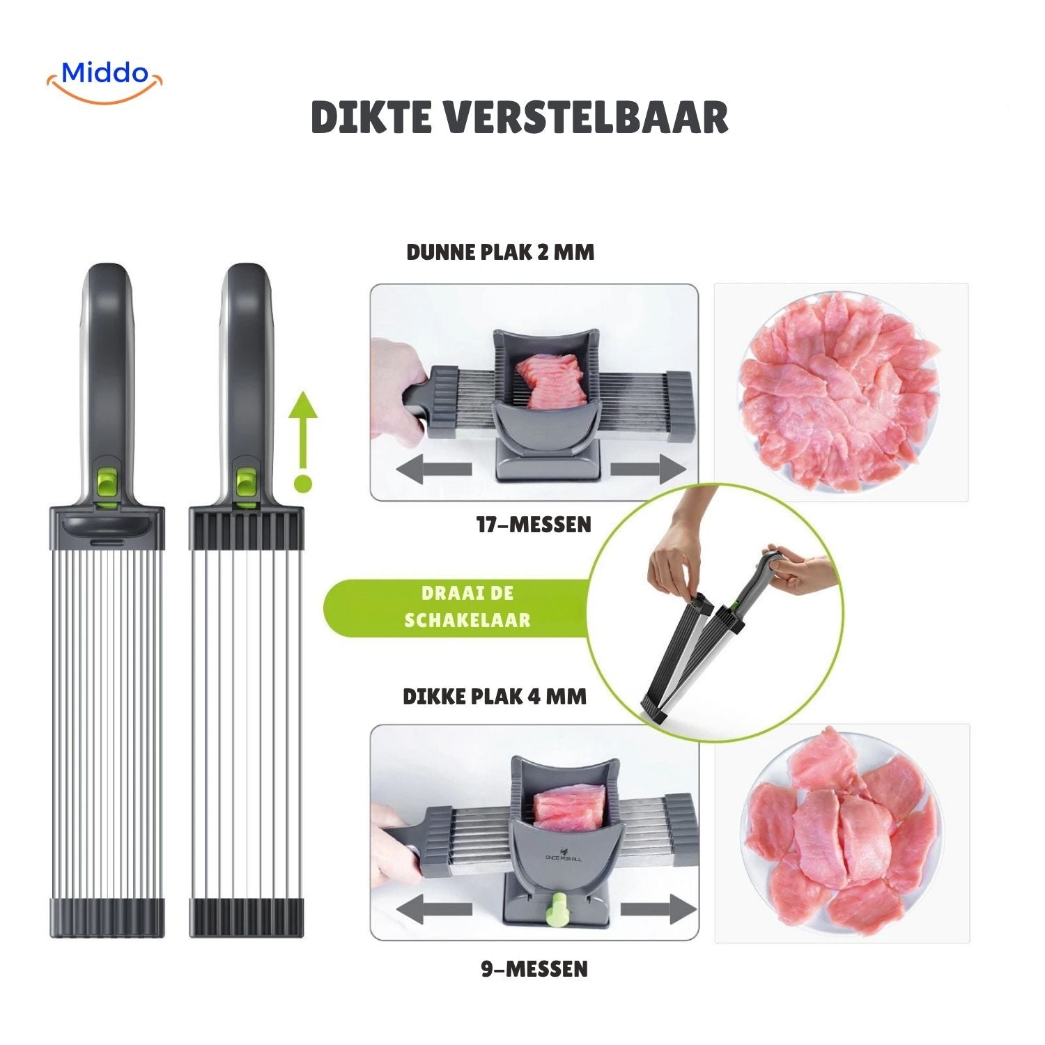 Slicora™ Fleischschneideset | Manuell, Dünne Scheiben & Multifunktional