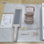 slicora Fleischschneideset Inhalt mit Schneider und Zubehör beige www.middo.de