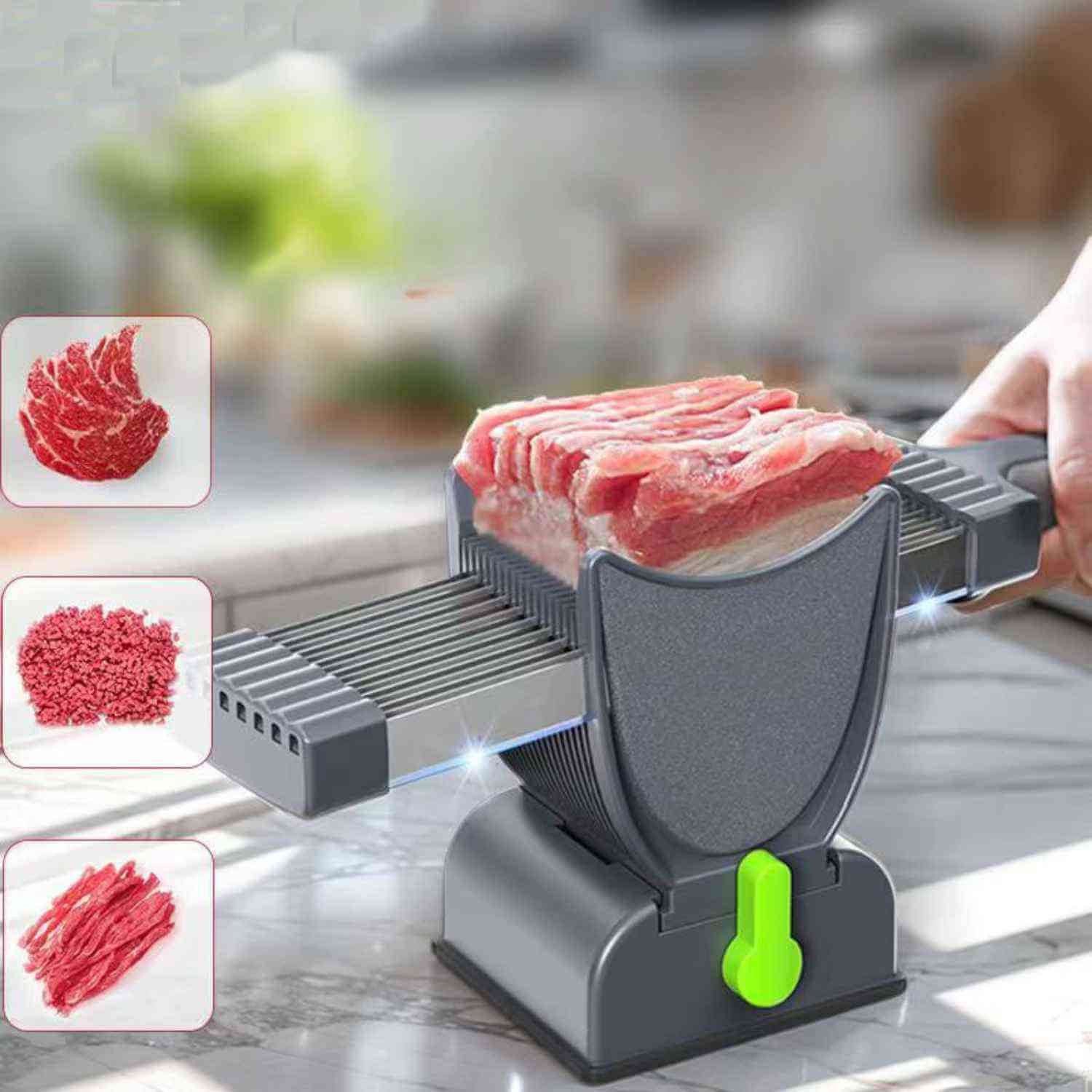 slicora Fleischschneideset perfekte dünne Scheiben und Hackfleischkreationen www.middo.nl