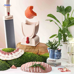 slicora Fleischschneideset Fleisch- und Fischschneidemaschine Küchenaccessoire www.middo.de