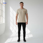 Smileywave T-Shirt in Beige – Herrenmode für einen lässigen Look | www.middo.de