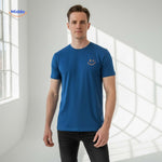 Smileywave T-Shirt in Blau – Basic Style für Herren | www.middo.de