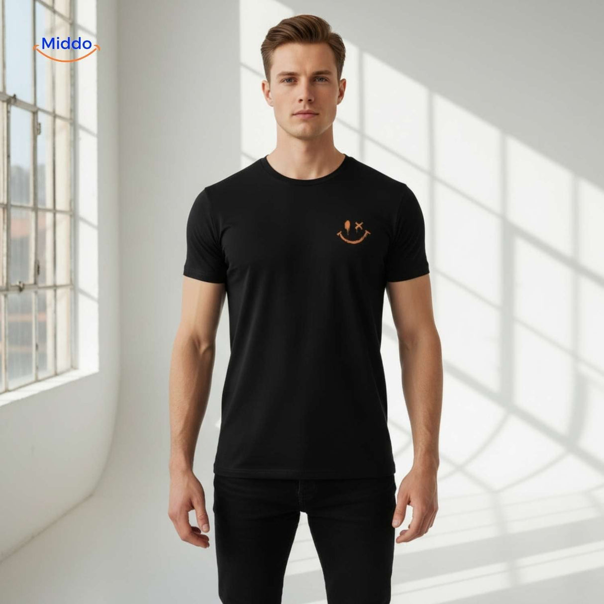 Smileywave T-Shirt in Schwarz – Elegantes und lässiges Design für Herrenmode Entdecken Sie das Smileywave T-Shirt in zeitlosem Schwarz. Mit seinem schlanken Schnitt und modernem Design ist es der perfekte Begleiter für Ihren Alltagslook. Holen Sie sich jetzt Ihren Style auf !