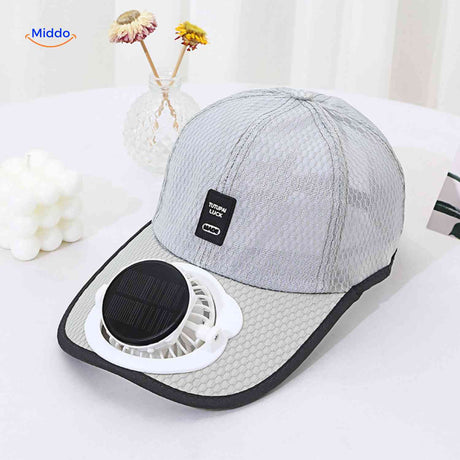 solarix cap hellgraue sonnenventilator cap produktfoto www.middo.de