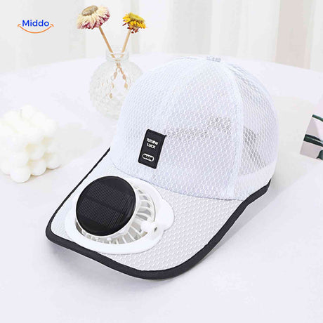 solarix cap weiße sonnenventilator cap produktfoto www.middo.de