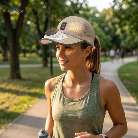 solarix cap sonnenventilator cap zum wandern www.middo.de