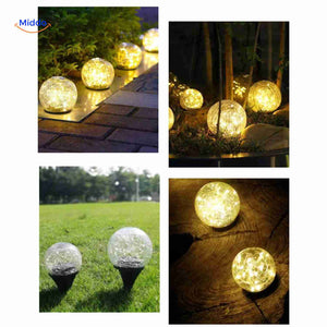 Solvion Lampe Solar LED Kugelleuchten zur Dekoration von Gartenwegen