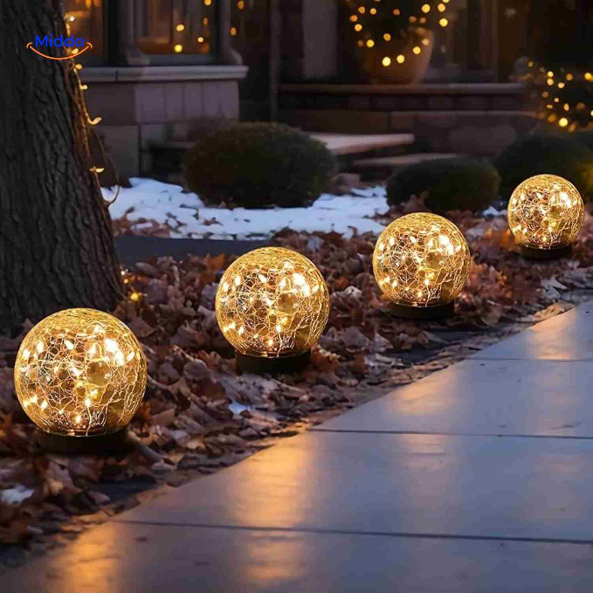 solvion lampe gartenbeleuchtung entlang der einfahrt und wintergarten