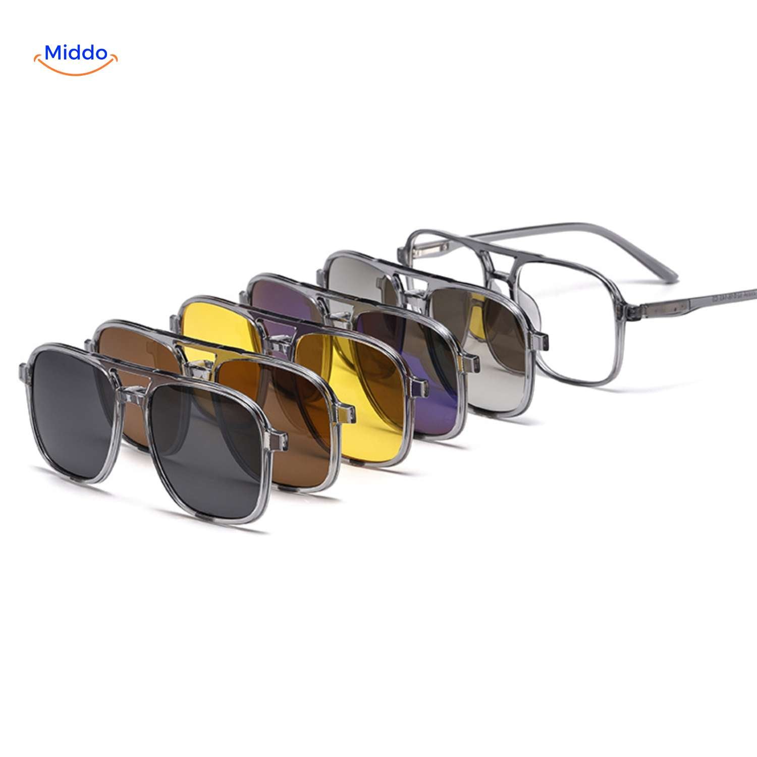 solvizo Sonnenbrille mit modularer Bauweise und Clip-On-Sonnenbrillen für jeden Lichttyp www.middo.de