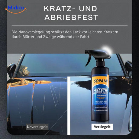 Sopami™ Vergleich von versiegeltem und unversiegeltem Autolack