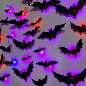Spooky Light Lampe 3D Fledermaus LED Halloween Dekoration – www.middo.de