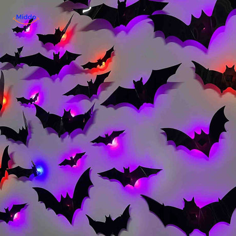 Spooky Light Lampe 3D Fledermaus LED Halloween Dekoration – www.middo.de