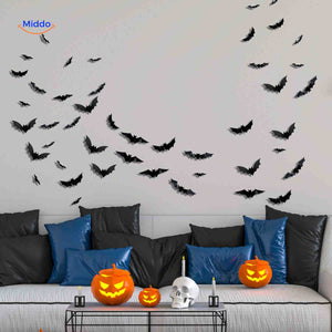 Spooky Light Lampe für Halloween – Wanddekoration mit Fledermäusen und LED – www.middo.de