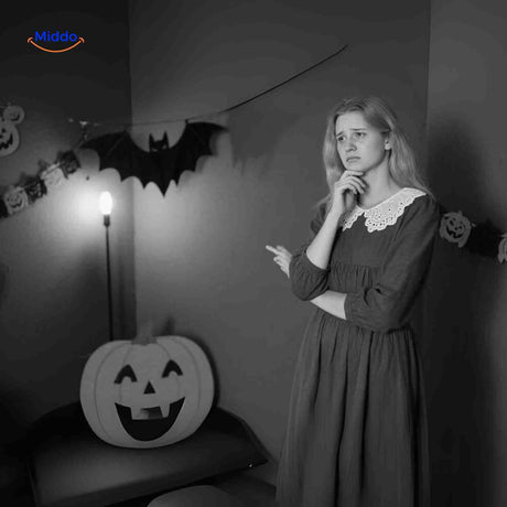 Spooklicht-Lampe für Halloween – Stimmungsvoll dekorieren mit LED-Bat www.middo.de