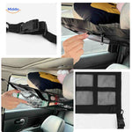 (storixa netbag auto bagage opbergnet met gespen en rits) 

storixa Netztasche Auto Gepäcknetz mit Schnallen und Reißverschluss www.middo.de