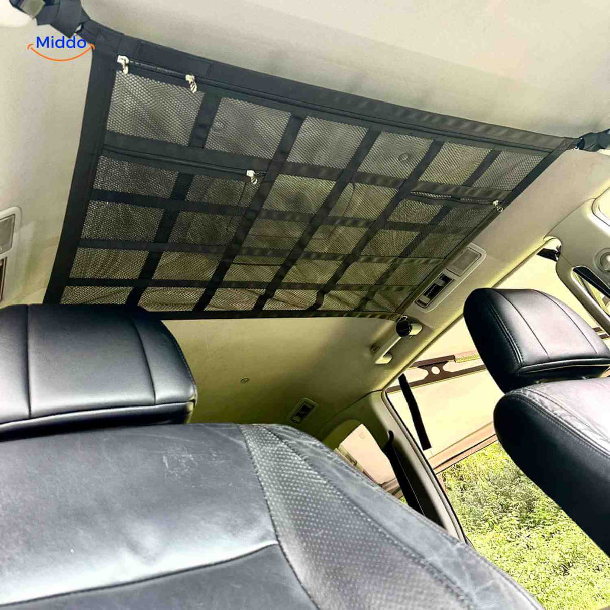 Storixa Netztasche Auto Organizer Dachnetz mit Reißverschluss