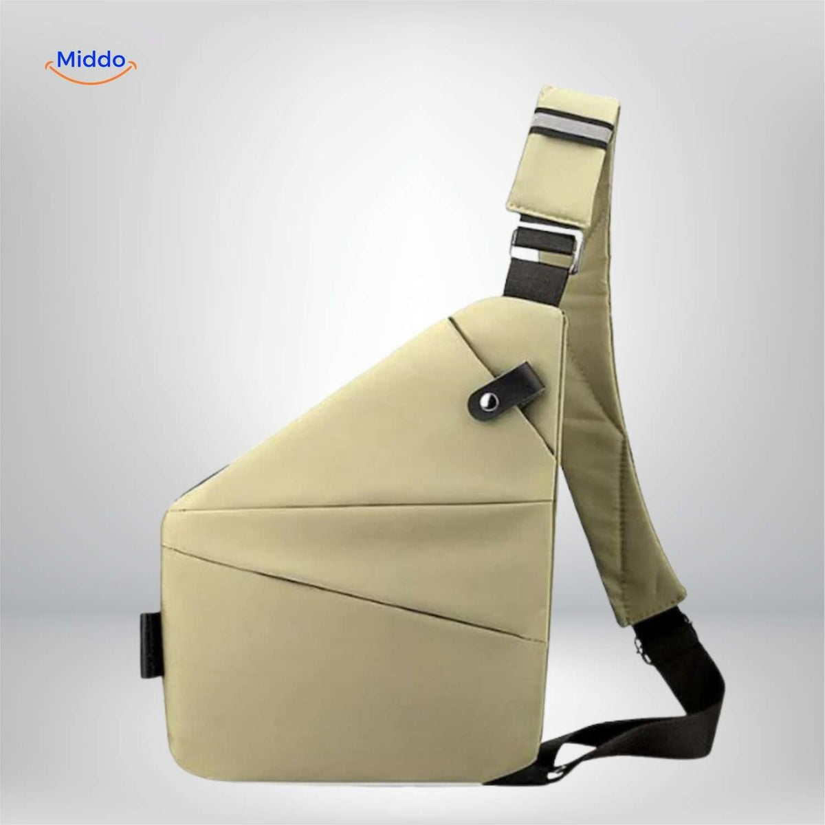 Stratos Umhängetasche Beige – Verstellbare Crossbody-Tasche | www.middo.de