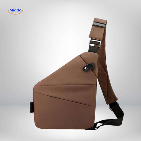 Stratos Umhängetasche Braun - Lässiges Crossbody-Design | www.middo.de