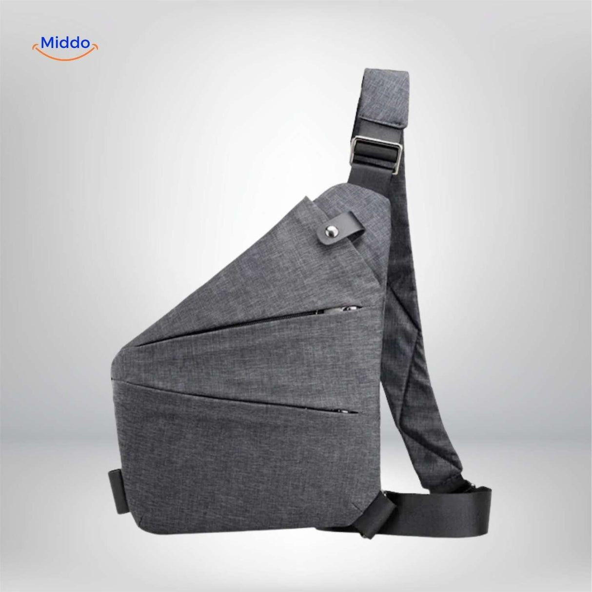 Stratos Umhängetasche Grau – Leichte Sling Bag von Middo Entdecke die Stratos Umhängetasche in elegantem Grau. Diese leichte Sling Bag vereint Stil und Funktionalität. Perfekt für unterwegs – sei es beim Stadtbummel oder beim Urlaub. Kaufe jetzt auf und erlebe den Komfort und die Vielseitigkeit!
