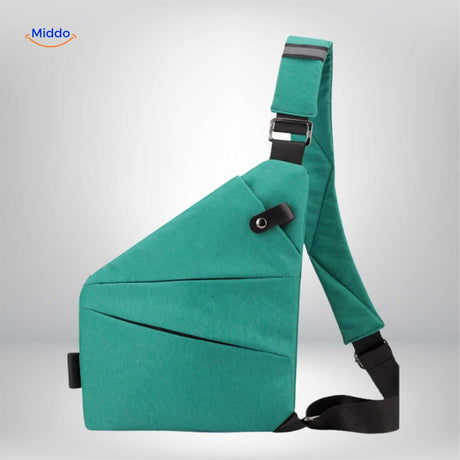 Stratos Umhängetasche Grün – Unisex Lifestyle Sling Bag | www.middo.de