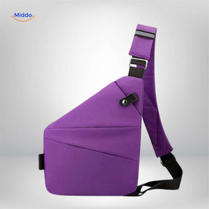 Stratos Umhängetasche in Lila – Moderne Unisex-Tasche | www.middo.de