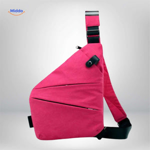 Stratos Umhängetasche in Rosa – kompakte Crossbody-Tasche. Besuchen Sie uns auf