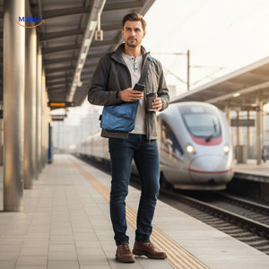 Stratos Umhängetasche Unisex Slingbag Blau für Reisende – jetzt auf www.middo.de entdecken!