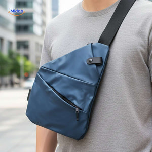 Stratos Umhängetasche Unisex Slingbag Blau Street Style | www.middo.de