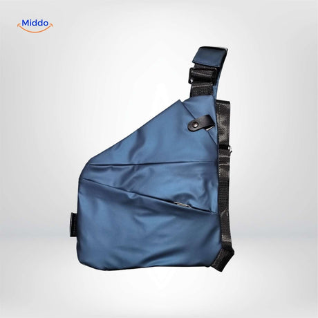 Stratos Unisex Slingbag in Dunkelblau - Entdecken Sie die perfekte Schultertasche für jeden Tag auf www.middo.de