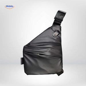 Stratos Unisex Slingbag in mattem Schwarz - Jetzt auf www.middo.de entdecken!