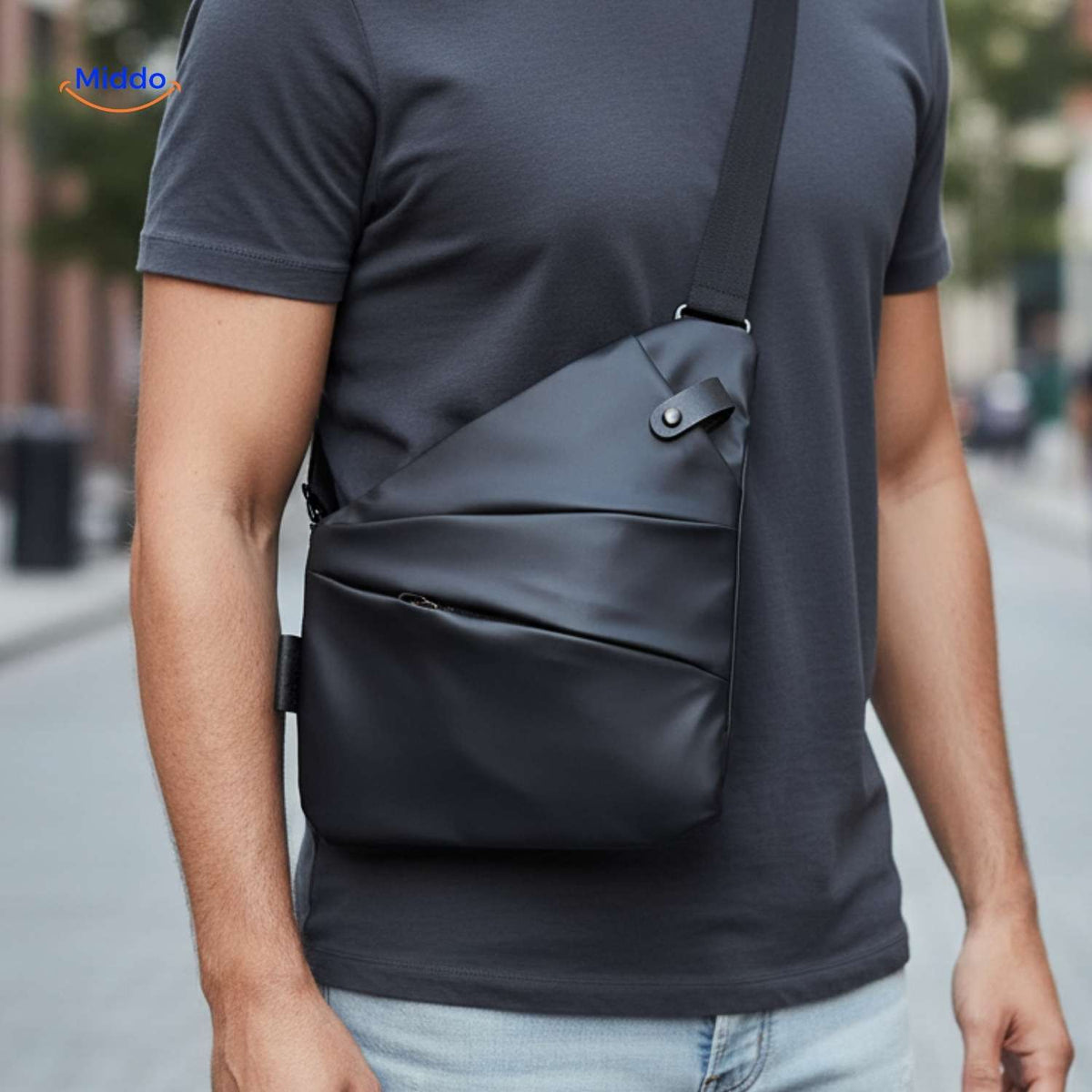Stratos Umhängetasche Unisex Slingbag Schwarz – perfekt für Ihren lässigen Look. Besuchen Sie uns auf