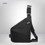 Stratos Umhängetasche Schwarz – Minimalistische Schultertasche | www.middo.de