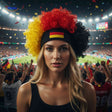 Flagora Perücke Locken Stadion Fanperücke Sportfan-Accessoire www.middo.de