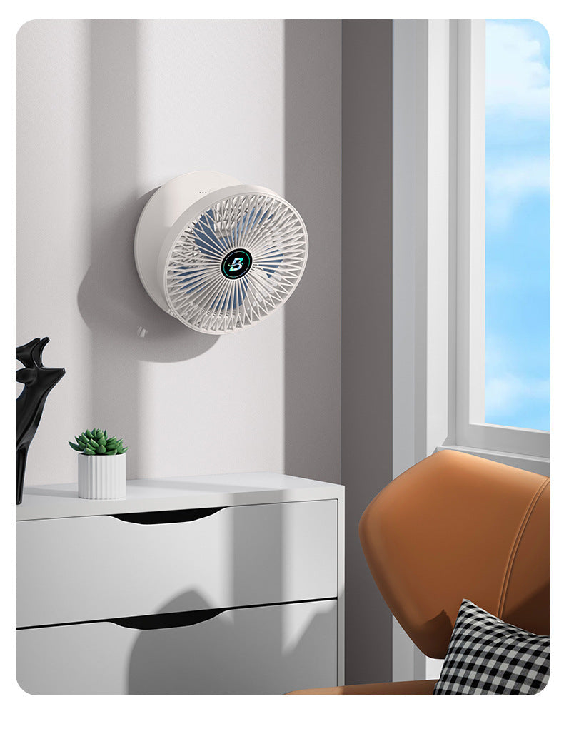 SwiftAir Ventilator an einer Wand in einem modernen Raum montiert.