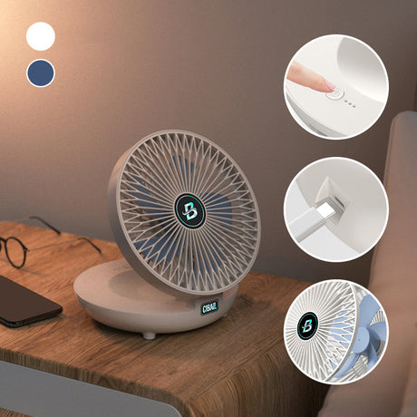 SwiftAir Ventilator auf einem Nachttisch mit Bedienfelder