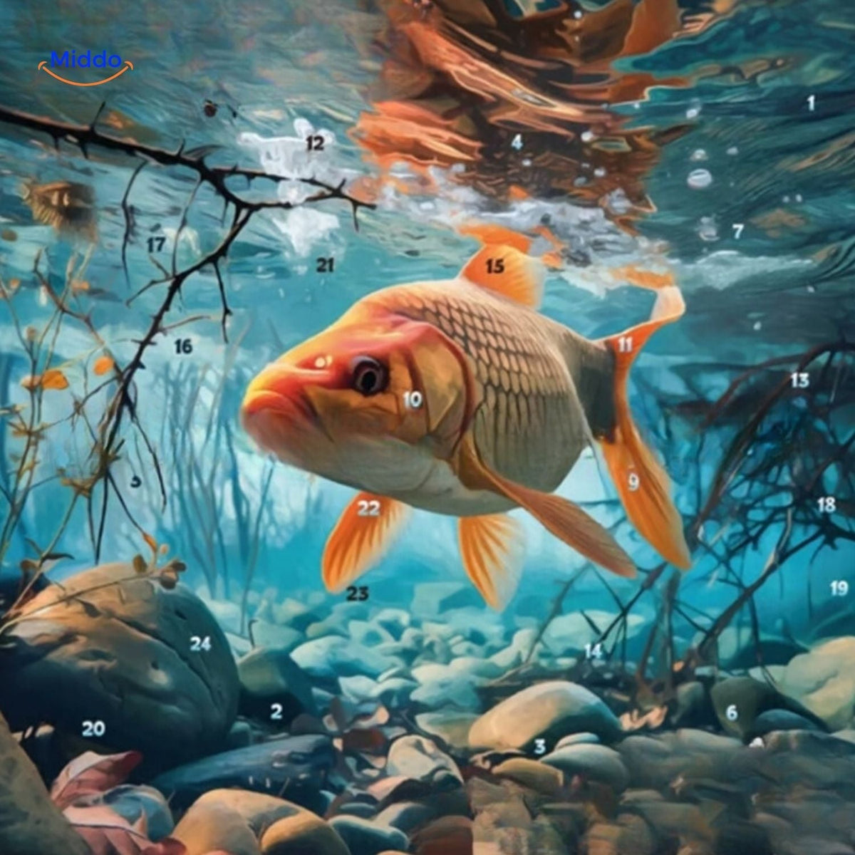 tacklebox Adventskalender Angler Unterwasserdesign
